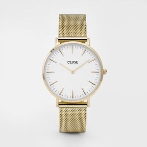 CLUSE La Boheme White/Gold Watch